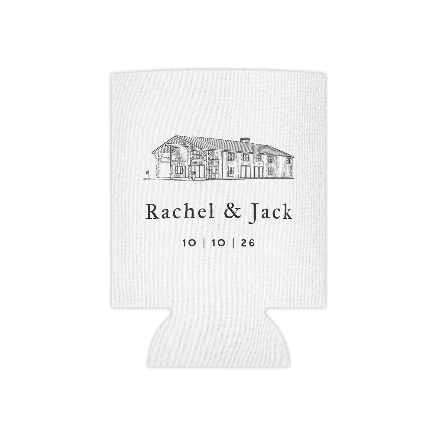 Custom Wedding Can Cooler