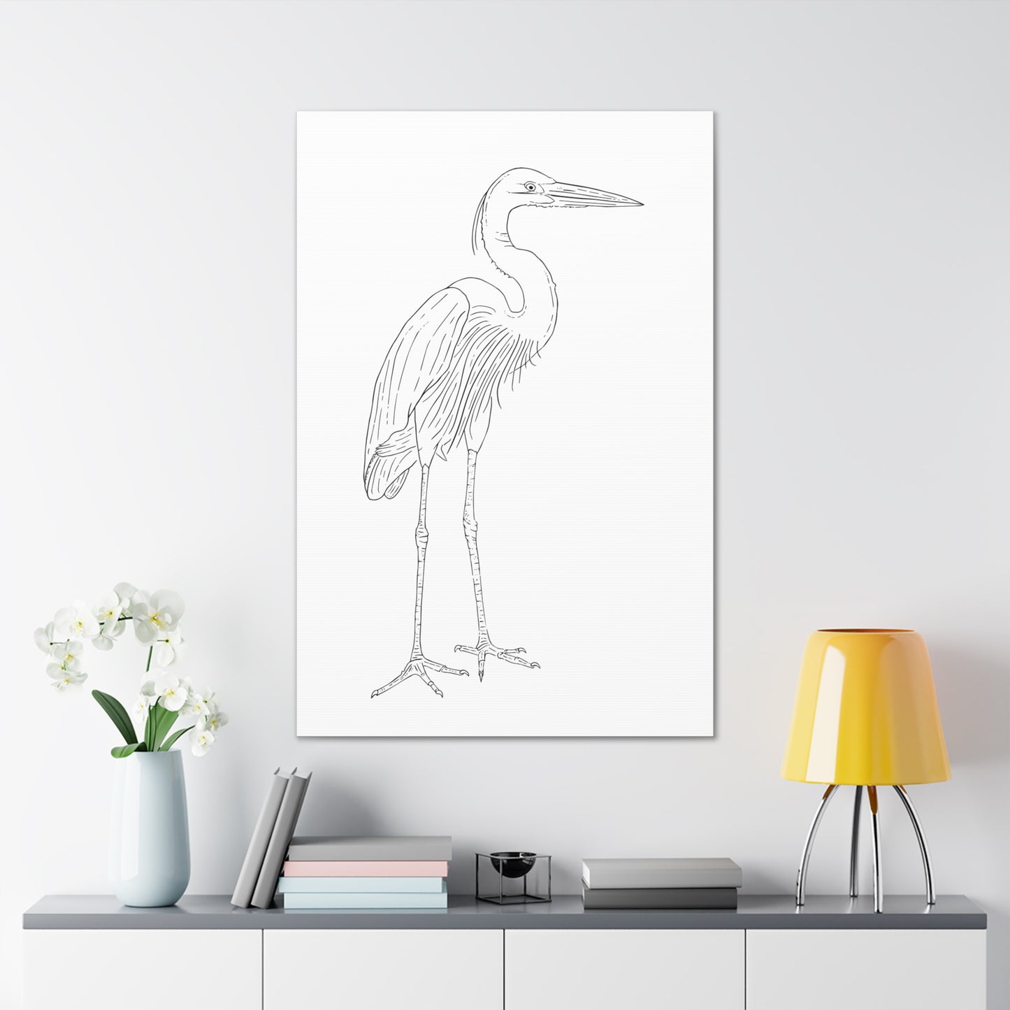 Great Blue Heron Canvas Gallery Wrap