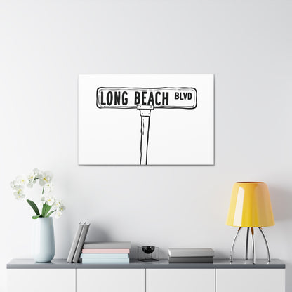 LBI BLVD Canvas Art Print