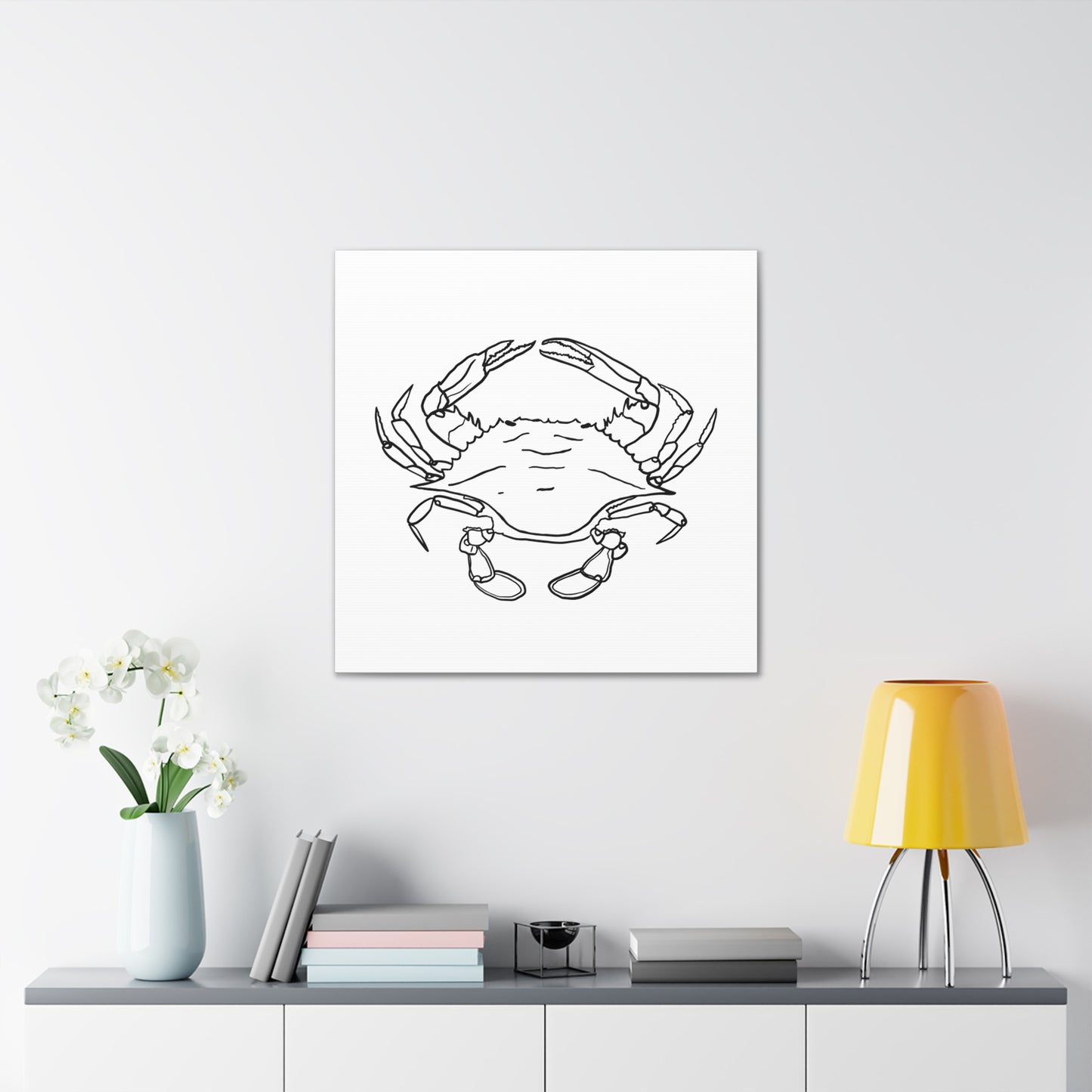 Blue Claw Crab Canvas Art Print