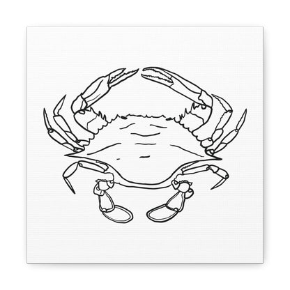 Blue Claw Crab Canvas Art Print