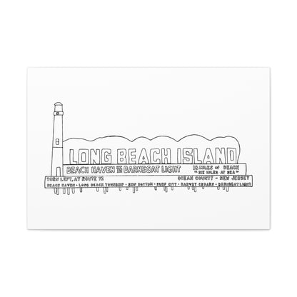 LBI Billboard Canvas Art Print