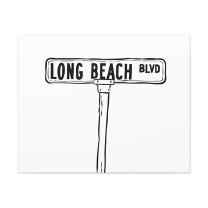 LBI BLVD Canvas Art Print