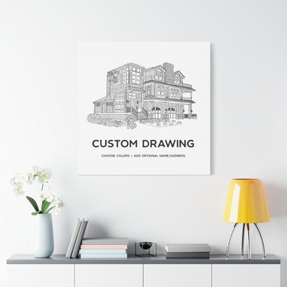Custom Drawing Canvas Art Print