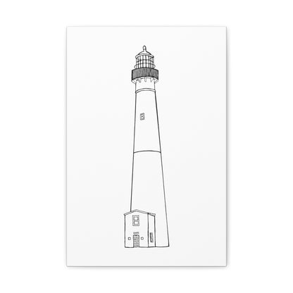 Barnegat Lighthouse Canvas Gallery Wrap