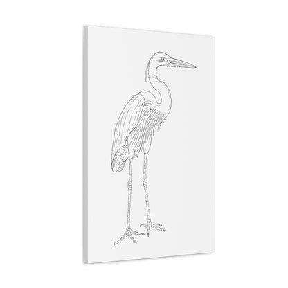 Great Blue Heron Canvas Gallery Wrap