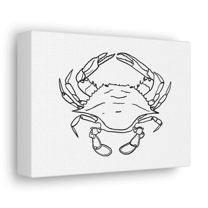 Blue Claw Crab Canvas Art Print