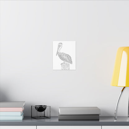 Pelican Canvas Art Print