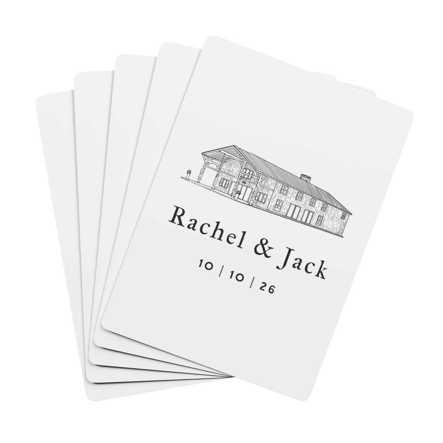 Custom Wedding Playing Cards