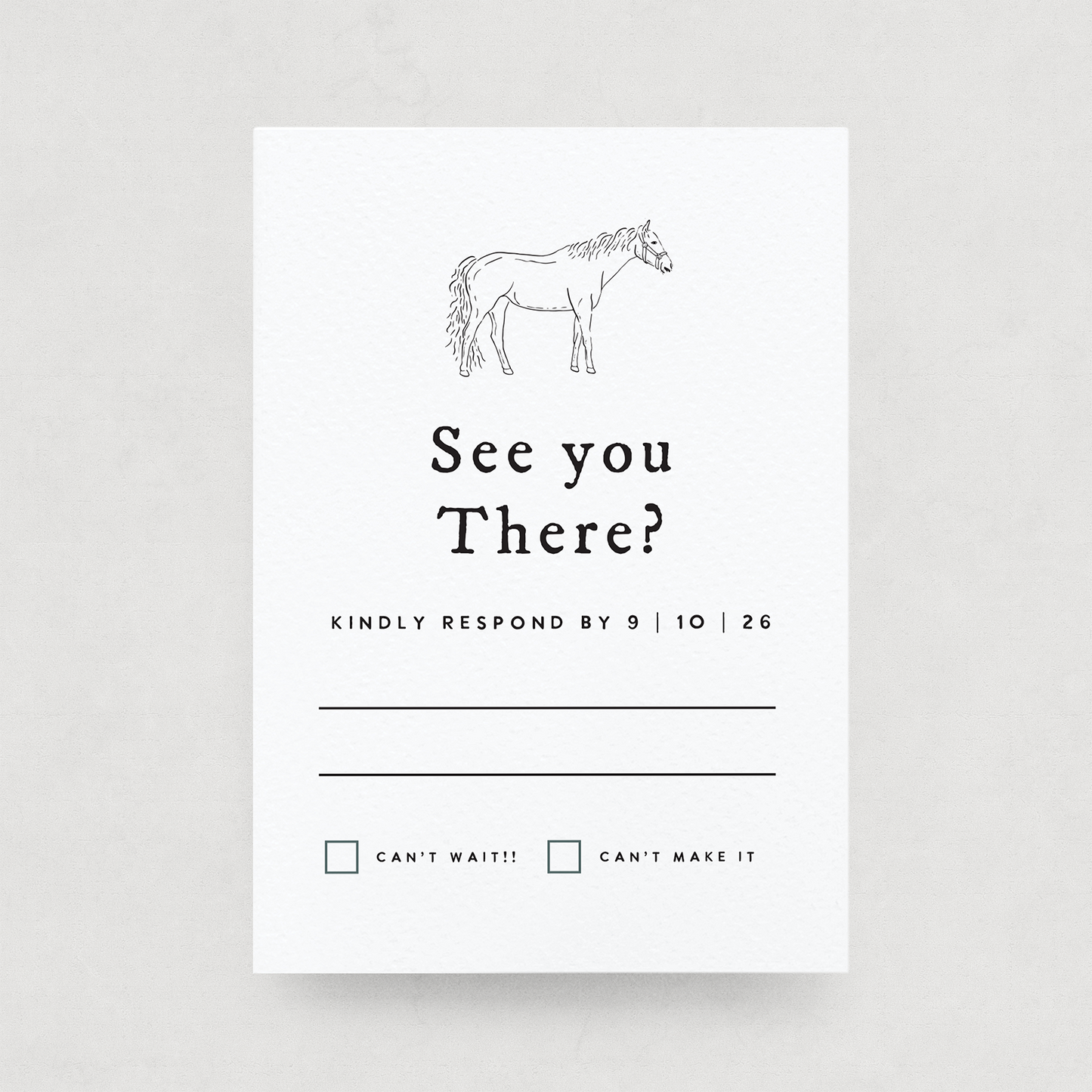 A1 RSVP Card (Mailed)