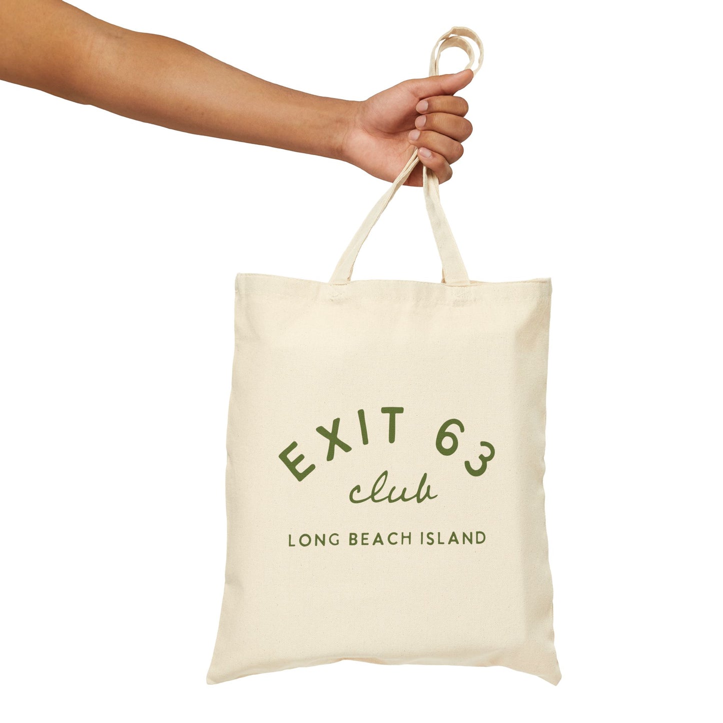 Exit 63 Club Cotton Canvas Tote Bag