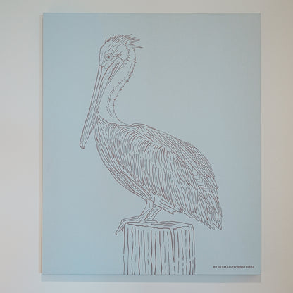 Pelican Canvas Art Print