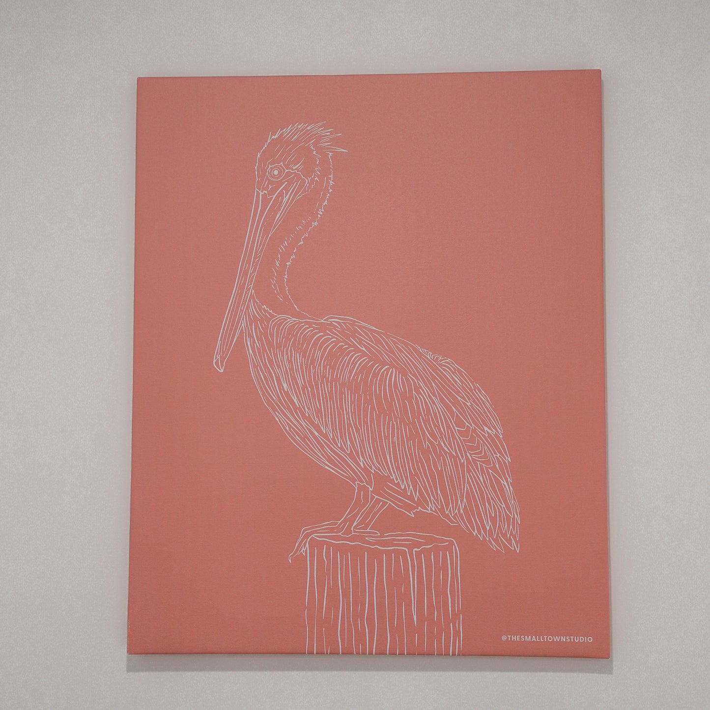 Pelican Canvas Art Print