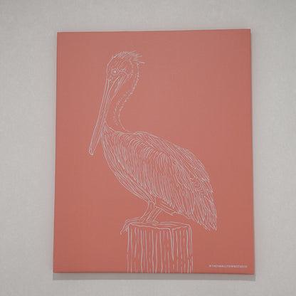 Pelican Canvas Art Print