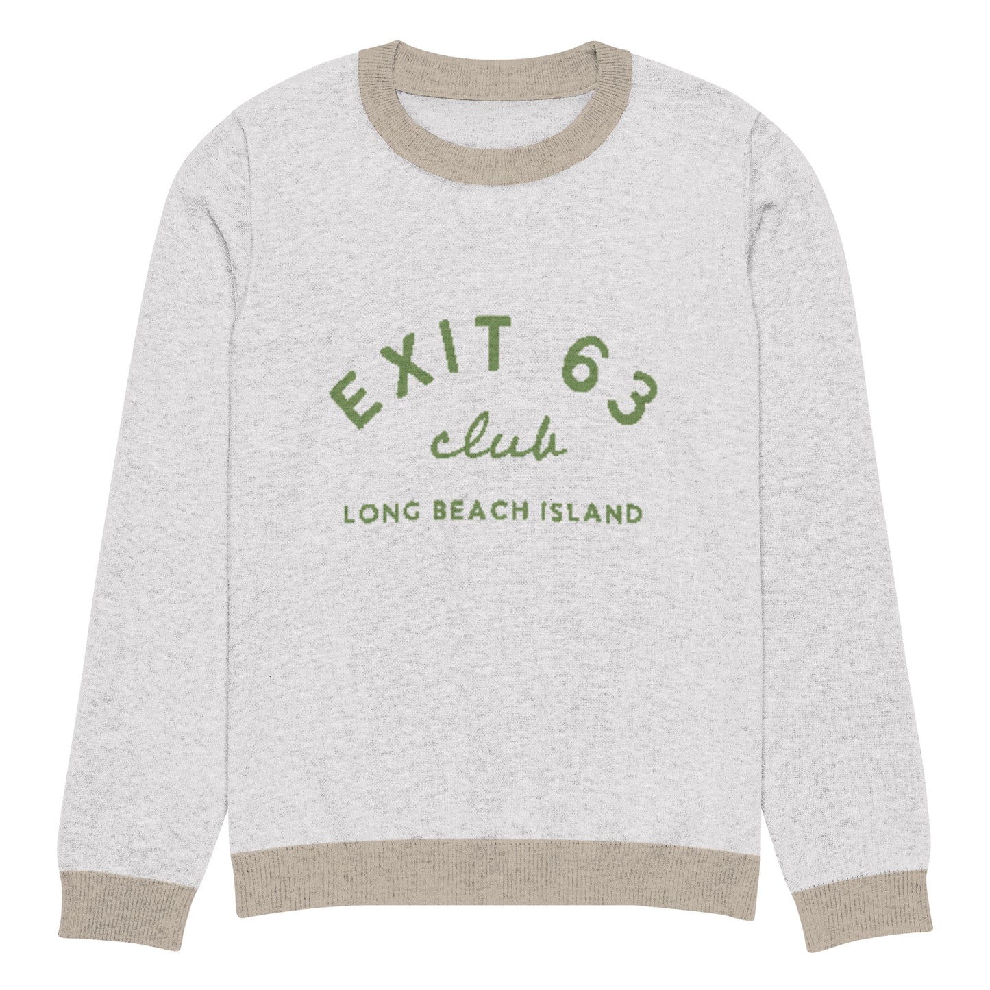 Exit 63 Club Knitted Crew Neck Sweater