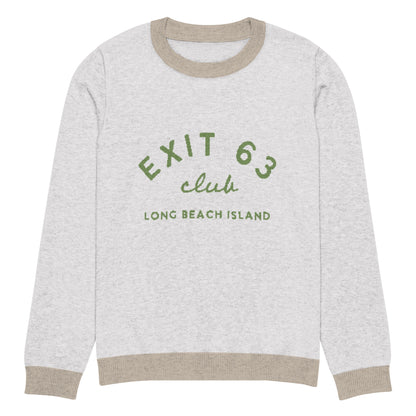 Exit 63 Club Knitted Crew Neck Sweater