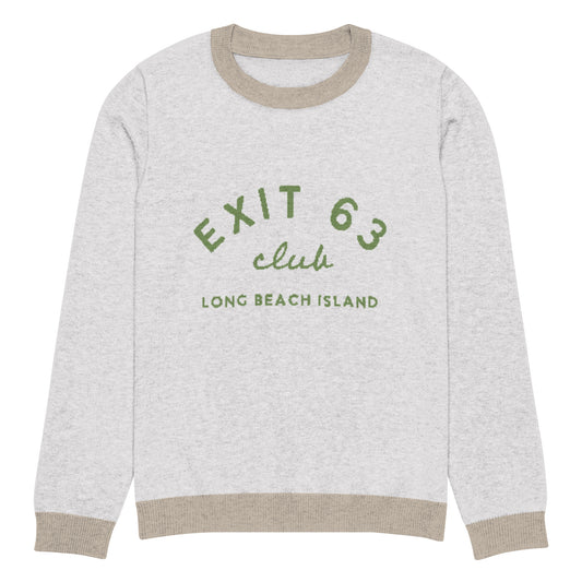 Exit 63 Club Knitted Crew Neck Sweater