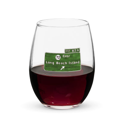 GSP Exit 63 Wine Glass