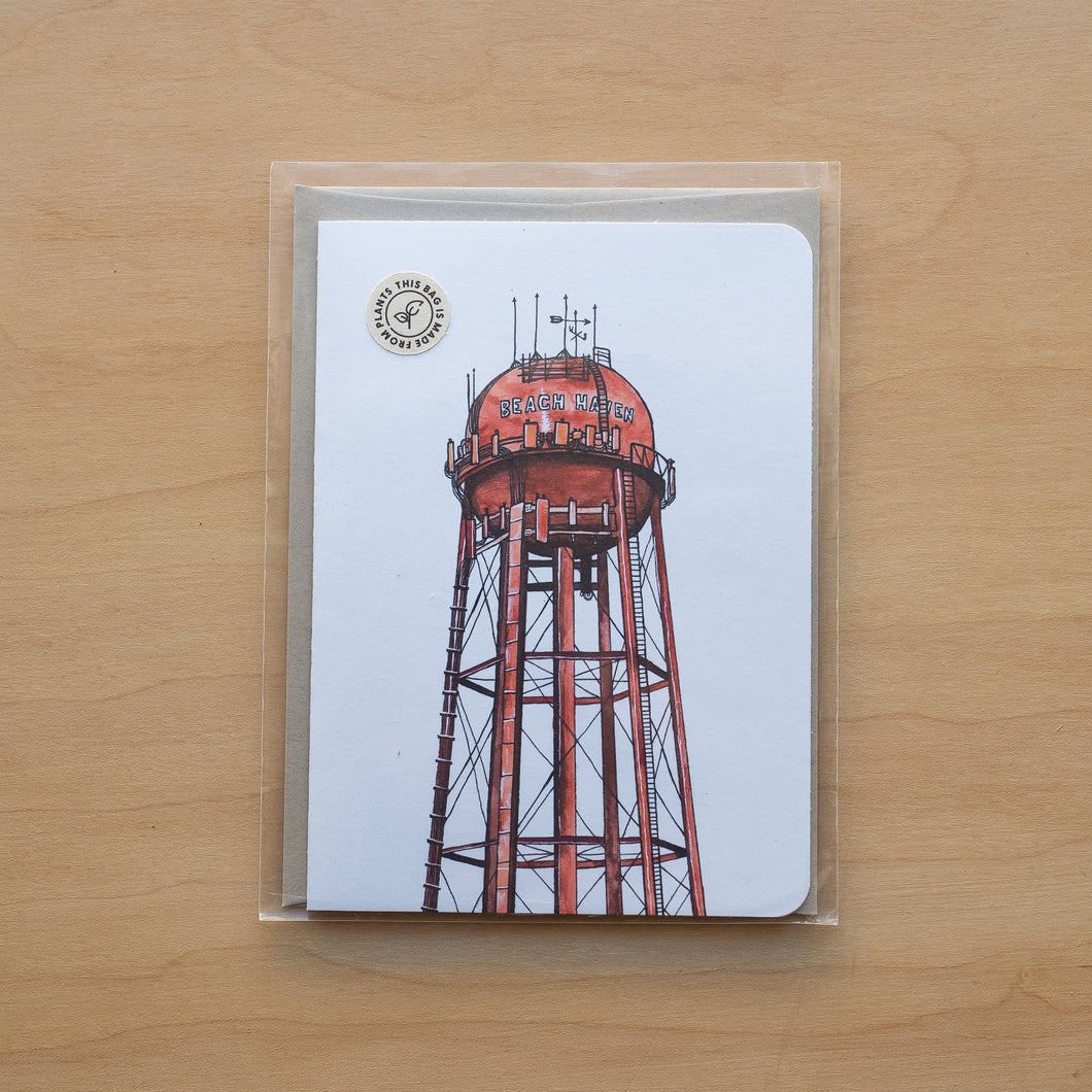 Beach Haven Water Tower Card