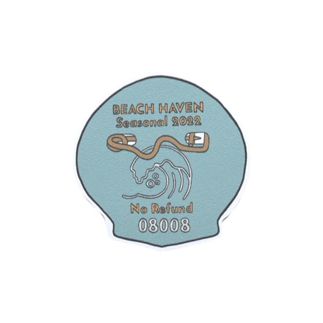 2022 Beach Badge Sticker