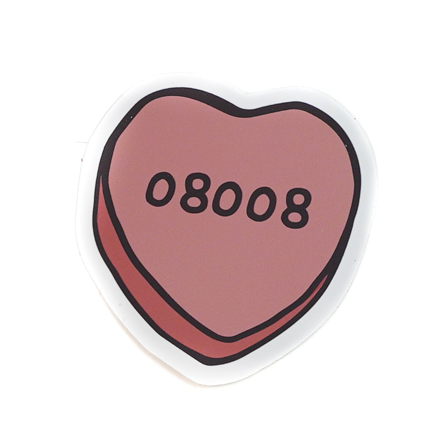 08008 Candy Heart Sticker